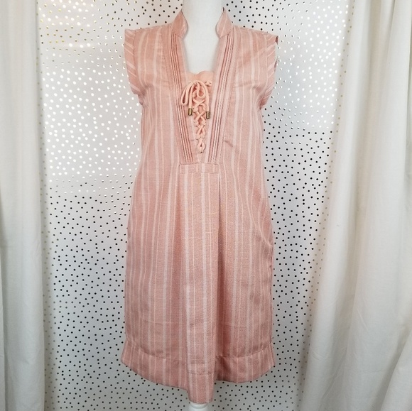Simply Noelle Dresses & Skirts - Simply Noelle Peach Striped Shift Dress NWOT